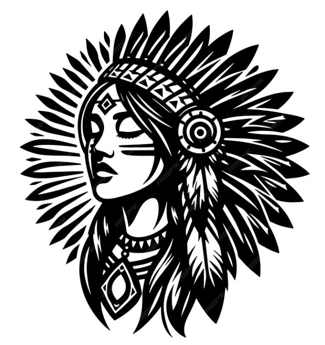 Native American female warrior